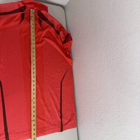 Nike Golf Polo‎ Mens XL Orange Coral Performance Dri-Fit Outdoor Casual Bright - Picture 8 of 12